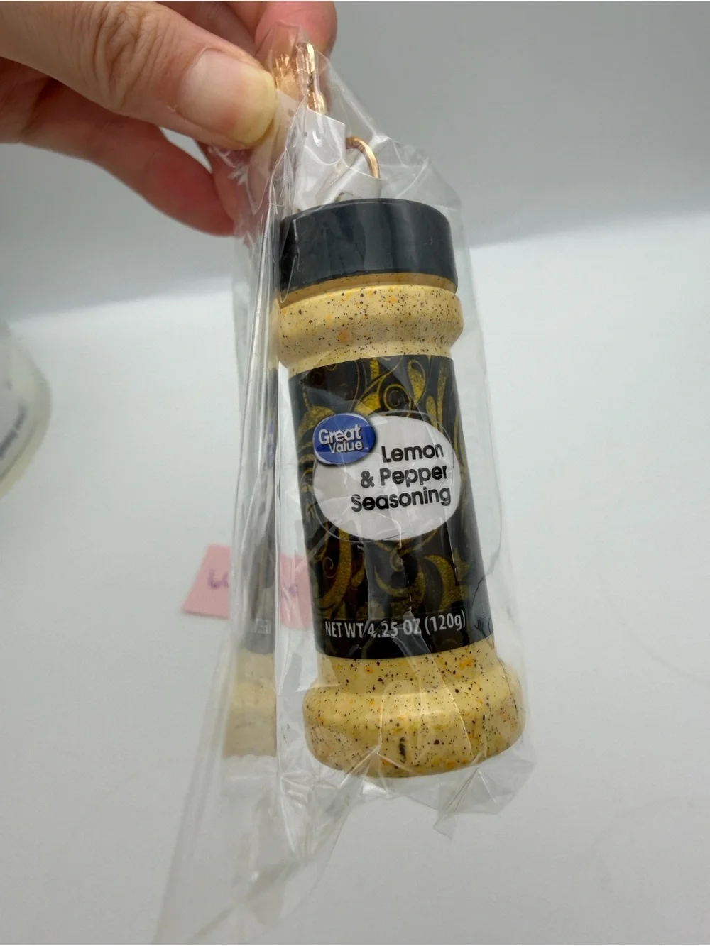 Walmart Great Value Lemon Pepper Seasoning Bag Charm Limited Edition NEW